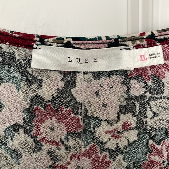 Lush Green Marsala women Floral dress - Picture 5 of 7